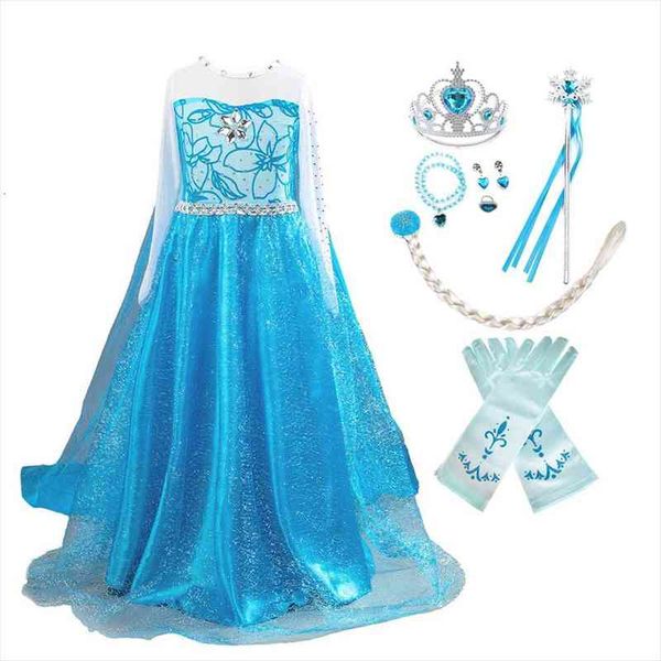 children princess costume snow girl dresses queen party cosplay 2 christmas birthday fancy clothing carnival outfits blue disguise, Red;yellow
children princess costume snow girl dresses queen party cosplay 2 christmas birthday fancy clothing carnival outfits blue disguise, Red;yellow