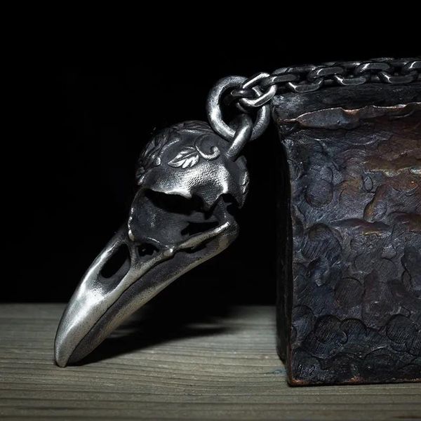 chains -selling creative retro viking personality carved rose flower crow head necklace punk men and women the same jewelry, Silver
chains -selling creative retro viking personality carved rose flower crow head necklace punk men and women the same jewelry, Silver