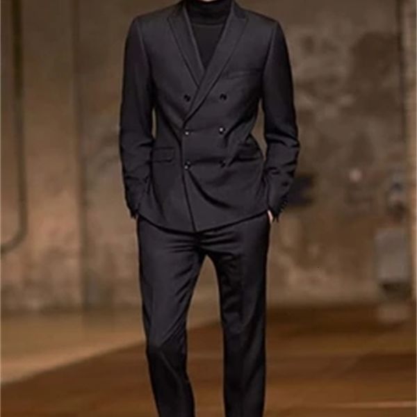 men's suits & blazers black retro trespassed suit custom british wind men korean big size 44ni, White;black
