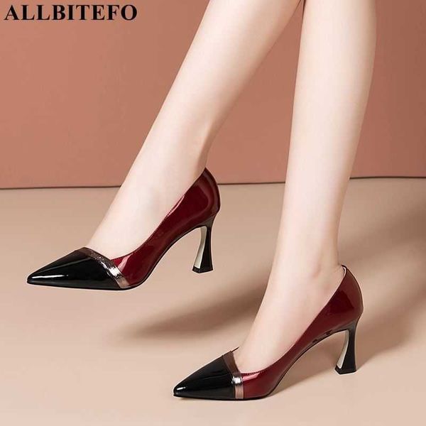 allbitefo genuine leather high heels office ladies shoes high heel shoes wedding women heels shoes 210611, Black
allbitefo genuine leather high heels office ladies shoes high heel shoes wedding women heels shoes 210611, Black