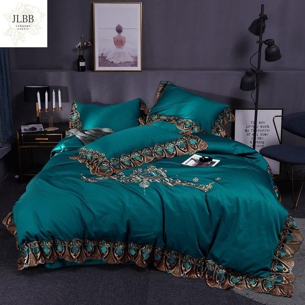 bedding sets green pink gray purple red luxury 60s egyptian cotton gold embroidery set lace duvet cover bed sheet/linen pillowcases
bedding sets green pink gray purple red luxury 60s egyptian cotton gold embroidery set lace duvet cover bed sheet/linen pillowcases