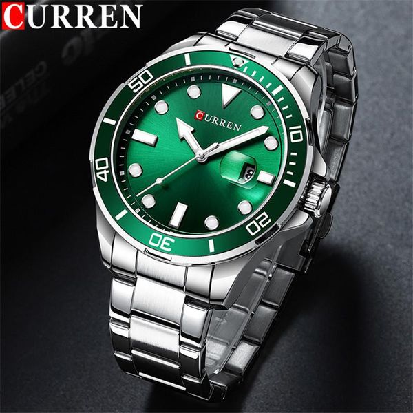wristwatches curren sport men watch silver green business waterproof male clock stainless steel quartz man wristwatch 8388, Slivery;brown
wristwatches curren sport men watch silver green business waterproof male clock stainless steel quartz man wristwatch 8388, Slivery;brown