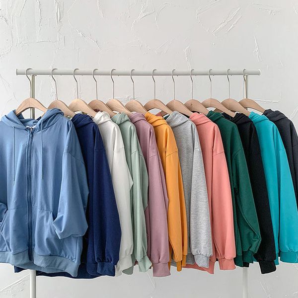 2021 new lilac hoodies women zipper oversized spring autumn casual solid color hooded sweatshirt harajuku basic outerwear 2498, Black
2021 new lilac hoodies women zipper oversized spring autumn casual solid color hooded sweatshirt harajuku basic outerwear 2498, Black