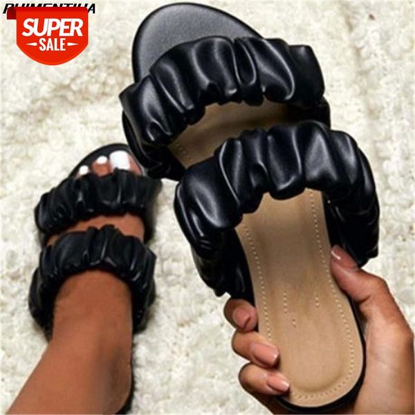 women slippers summer pu leather solid elegant retro sandals outdoor beach slides platform flat heel female ladies shoes #5v0a, Black
women slippers summer pu leather solid elegant retro sandals outdoor beach slides platform flat heel female ladies shoes #5v0a, Black