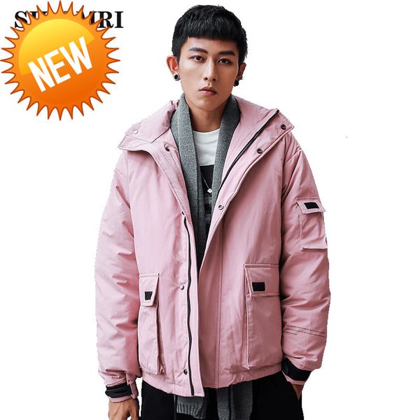ins ales men down-jacket white down duck winter new trendy patchwork color hoodies thick down jacket coats oversize, Black
ins ales men down-jacket white down duck winter new trendy patchwork color hoodies thick down jacket coats oversize, Black