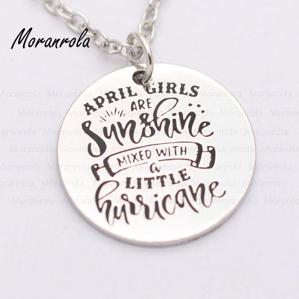pendant necklaces arried"april girls are sunshine mixed with a little hurricane"copper necklace keychain,charm birth month jewelry, Silver
pendant necklaces arried"april girls are sunshine mixed with a little hurricane"copper necklace keychain,charm birth month jewelry, Silver