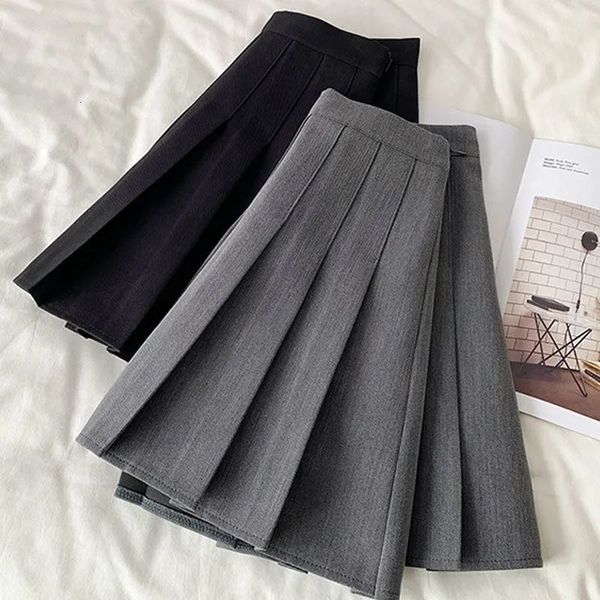 long pleated high waist slim a-line black half gray anti light short skirt small academic style
long pleated high waist slim a-line black half gray anti light short skirt small academic style