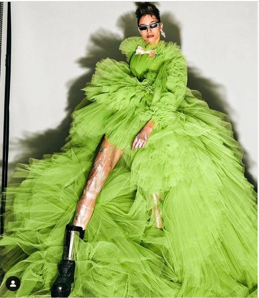 casual dresses 2021 charming neon green puffy high low ruffles tulle prom gowns tiered full sleeves long tutu women formal party dress, Black;gray
casual dresses 2021 charming neon green puffy high low ruffles tulle prom gowns tiered full sleeves long tutu women formal party dress, Black;gray