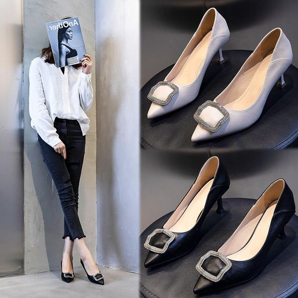 6cm high heels women's thin heels spring 2021 new casual pointed single shoes women's diamond shoes fashion, Black
6cm high heels women's thin heels spring 2021 new casual pointed single shoes women's diamond shoes fashion, Black