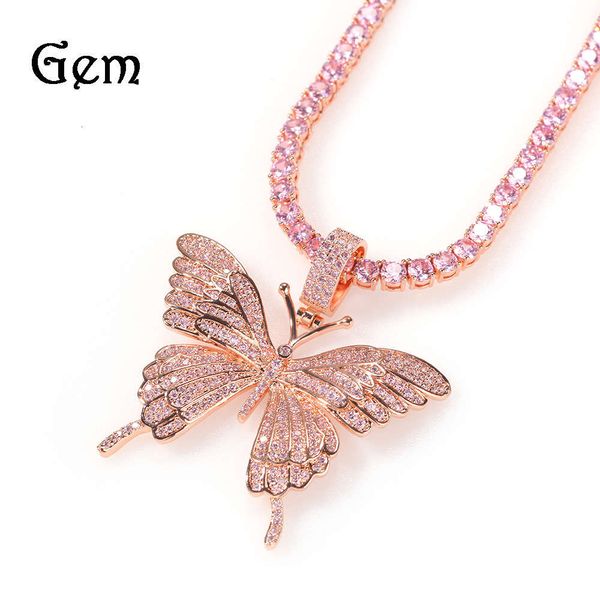pink zircon butterfly pendant ins fashion versatile trendy necklace pendant, Silver
pink zircon butterfly pendant ins fashion versatile trendy necklace pendant, Silver