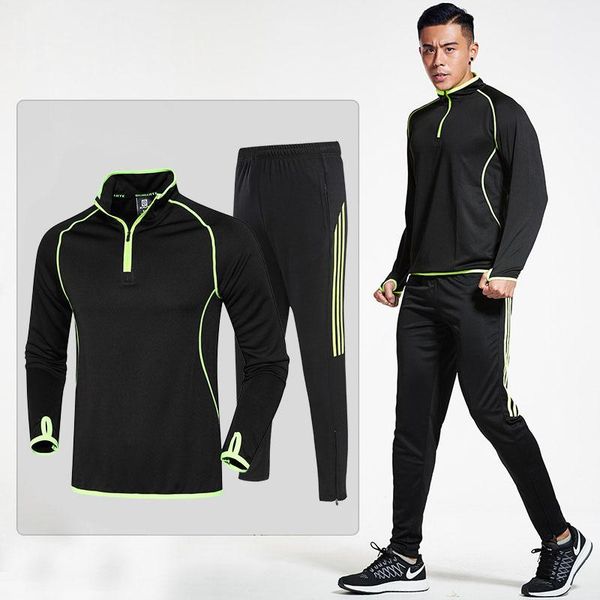 gym clothing football training suit men's long sleeve quick drying pants in autumn and winter sweat suits men for, White;black
gym clothing football training suit men's long sleeve quick drying pants in autumn and winter sweat suits men for, White;black