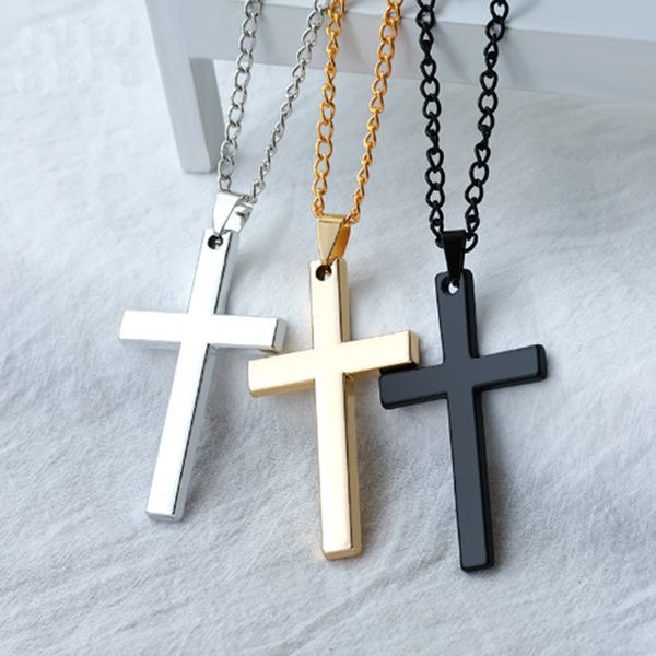 budrovky fashion stainless steel cross gold silver color necklace for women men vintage chain crystal pendant long necklaces jewdio chan con
budrovky fashion stainless steel cross gold silver color necklace for women men vintage chain crystal pendant long necklaces jewdio chan con