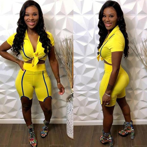 women's tracksuits two piece short set tracksuit women clothing sets summer v-neck bow tie up crop and biker shorts sportwear 2 outfits, Gray
women's tracksuits two piece short set tracksuit women clothing sets summer v-neck bow tie up crop and biker shorts sportwear 2 outfits, Gray