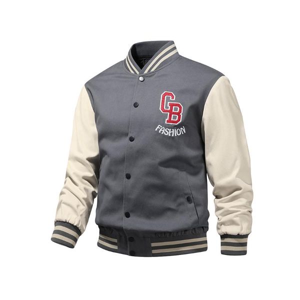 men's jackets qsuper autumn&spring baseball jacket 2021 cotton material patchwork color o-neck male brand clothing, Black;brown
men's jackets qsuper autumn&spring baseball jacket 2021 cotton material patchwork color o-neck male brand clothing, Black;brown