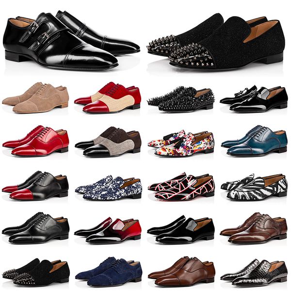 luxury men dress shoes red bottoms designer spikes flat loafers sneakers mens oxford derby shoe suede patent leather rivets black blue brown
luxury men dress shoes red bottoms designer spikes flat loafers sneakers mens oxford derby shoe suede patent leather rivets black blue brown