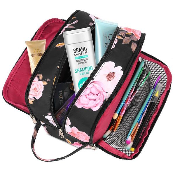cosmetic bags & cases waterproof nylon bag women vintage flower double-layers big capacity multipockets makeup neceser mujer
cosmetic bags & cases waterproof nylon bag women vintage flower double-layers big capacity multipockets makeup neceser mujer