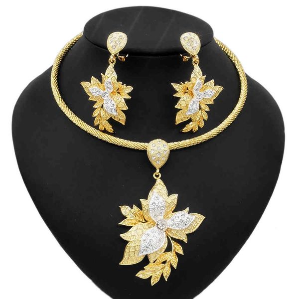 yulaili leaf shape necklace ladies party wedding brazilian gold fashion jewelry set, Silver
yulaili leaf shape necklace ladies party wedding brazilian gold fashion jewelry set, Silver
