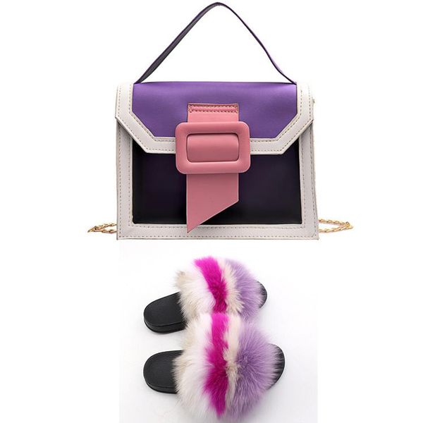 women shoes real fox fur slides and purse set extra fluffy slippers with matching purses furry sandles and handbag in bulk, Black
women shoes real fox fur slides and purse set extra fluffy slippers with matching purses furry sandles and handbag in bulk, Black