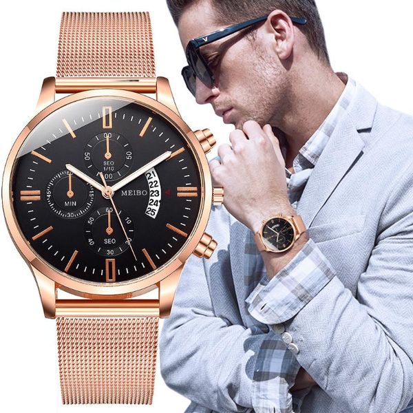 wristwatches fashion watch alloy mesh belt calendar men's simple fake three-eye casual, Slivery;brown
wristwatches fashion watch alloy mesh belt calendar men's simple fake three-eye casual, Slivery;brown