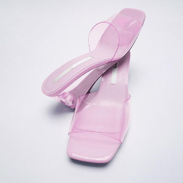 slippers women's fashion sandals 2021 summer transparent wedge square head crystal heel, Black
slippers women's fashion sandals 2021 summer transparent wedge square head crystal heel, Black