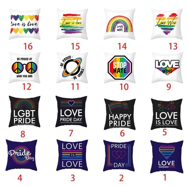pillow case rainbow heart print throw letters gay pride symbol community polyester velvet decorative cushion cover
pillow case rainbow heart print throw letters gay pride symbol community polyester velvet decorative cushion cover