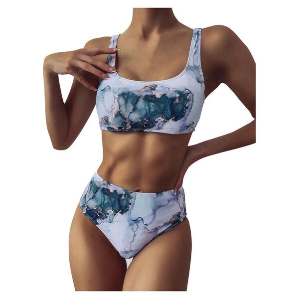 women's swimwear summer swimsuit bikini set for women tie dye high waist two piece push up padded bra beachwear 2021 biquinis a40, White;black
women's swimwear summer swimsuit bikini set for women tie dye high waist two piece push up padded bra beachwear 2021 biquinis a40, White;black