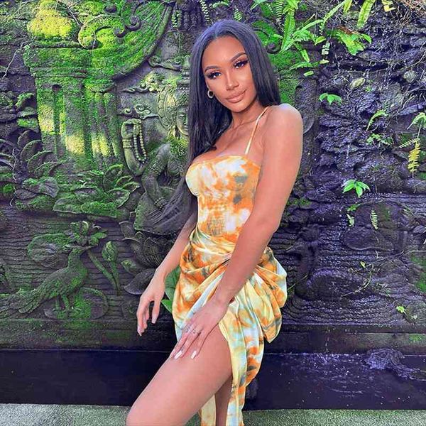 tie dye ruched midi women dresses strap bodycon bandage slit elegant summer sundress streetwear as41189, Black;gray
tie dye ruched midi women dresses strap bodycon bandage slit elegant summer sundress streetwear as41189, Black;gray