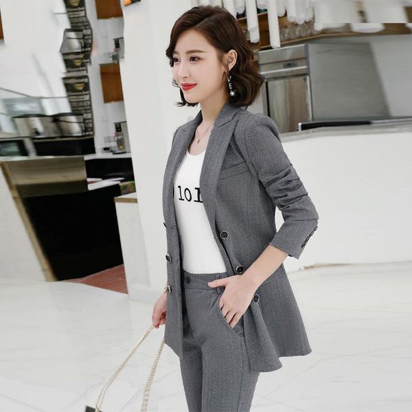 women 2021 autumn winter new casual solid suits female notched collar blazer jacket & pencil pant ladies 2 piece suit a228cumv, White
women 2021 autumn winter new casual solid suits female notched collar blazer jacket & pencil pant ladies 2 piece suit a228cumv, White
