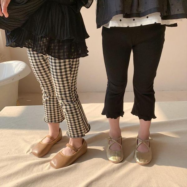 spring korean style baby girls knitted elastics flare pants fashion plaid kids skinny ankle length trousers, Blue
spring korean style baby girls knitted elastics flare pants fashion plaid kids skinny ankle length trousers, Blue
