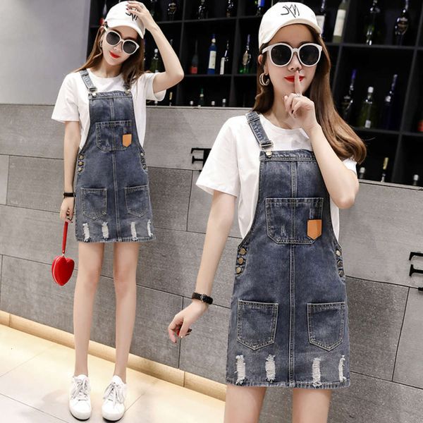 luxury 2020 summer women's new loose fitting short denim dress student's slim strap skirt french style women, White;black
luxury 2020 summer women's new loose fitting short denim dress student's slim strap skirt french style women, White;black