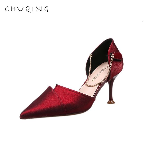 2021 new chuqing pumps pointed toe high patent leather women wedding heels ladies shoes onwp, Black
2021 new chuqing pumps pointed toe high patent leather women wedding heels ladies shoes onwp, Black