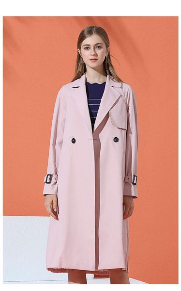 women's trench coats female jacket 2021 pink khaki, trench loose casual coat with large slices and long windcheaters, Tan;black
women's trench coats female jacket 2021 pink khaki, trench loose casual coat with large slices and long windcheaters, Tan;black