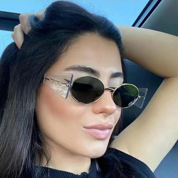 sunglasses round rimless women 2021 vintage sun glasses men designer female shades punk eyewear oculos uv400, White;black
sunglasses round rimless women 2021 vintage sun glasses men designer female shades punk eyewear oculos uv400, White;black