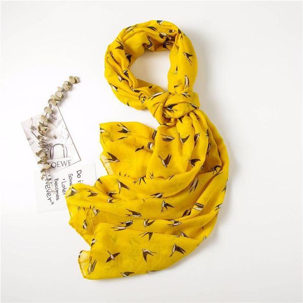 scarves korean style spring and autumn temperament yellow swallow scarf light weight cotton linen travel silk gauze shawl, Blue;gray
scarves korean style spring and autumn temperament yellow swallow scarf light weight cotton linen travel silk gauze shawl, Blue;gray