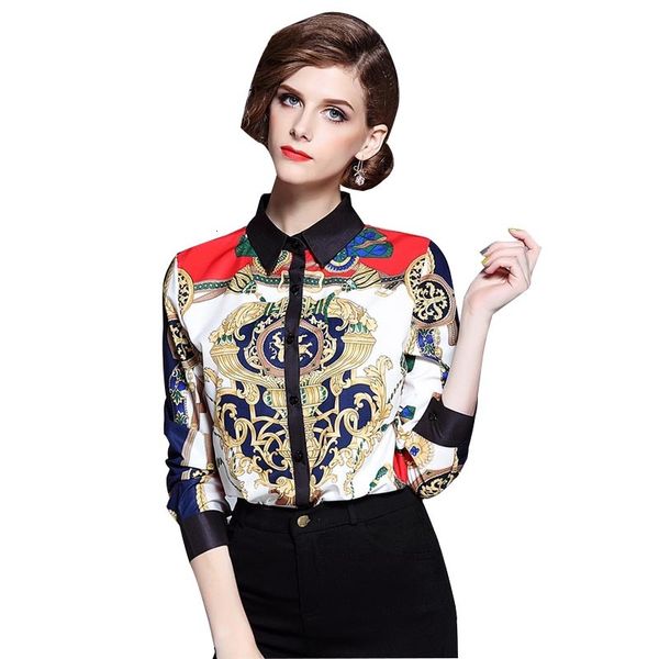quality runway women's shirt fashion shirts printed vintage female blouse sleeve ptl6, White
quality runway women's shirt fashion shirts printed vintage female blouse sleeve ptl6, White