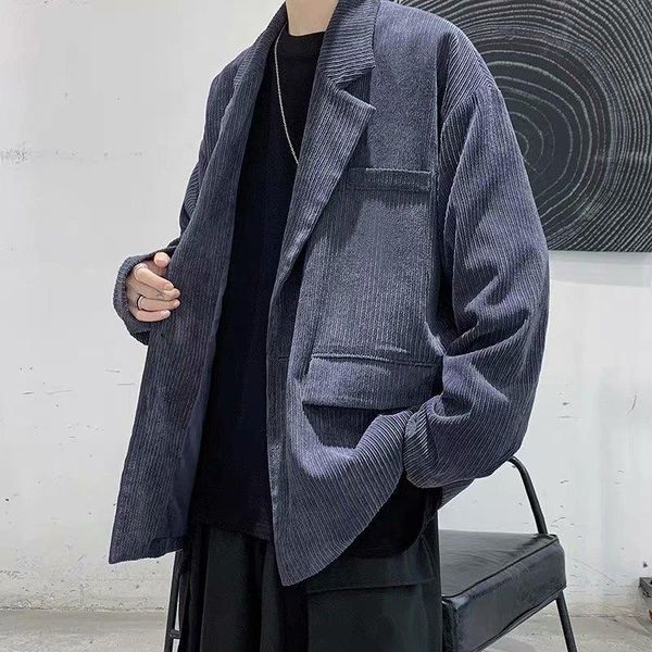 men's suits & blazers korean style blazer fashion solid color business casual suit jacket men streetwear wild loose dress jackets mens, White;black
men's suits & blazers korean style blazer fashion solid color business casual suit jacket men streetwear wild loose dress jackets mens, White;black