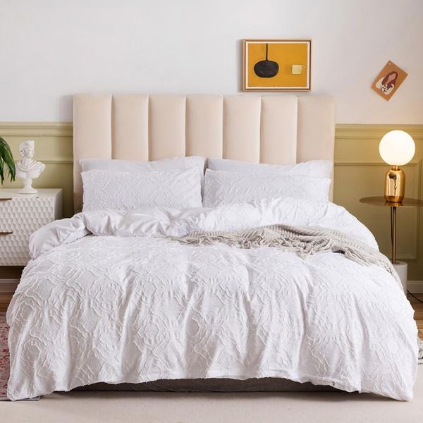 bedding sets 3 pieces embroidery floral pattern jacquard set nordic cover for bed 150 soft washed microfiber duvet
bedding sets 3 pieces embroidery floral pattern jacquard set nordic cover for bed 150 soft washed microfiber duvet