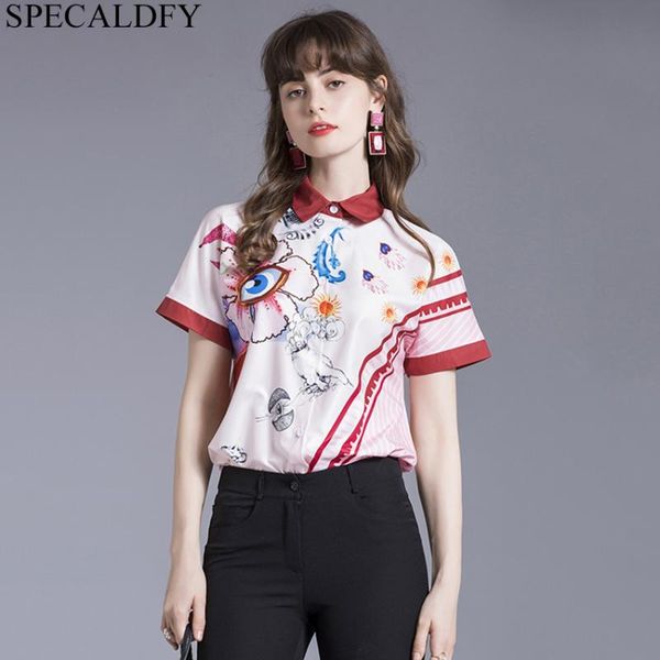 women's blouses & shirts summer casual shirt women printed short sleeve blouse 2021 streetwear oversized fashion harujuku blusa femini, White
women's blouses & shirts summer casual shirt women printed short sleeve blouse 2021 streetwear oversized fashion harujuku blusa femini, White