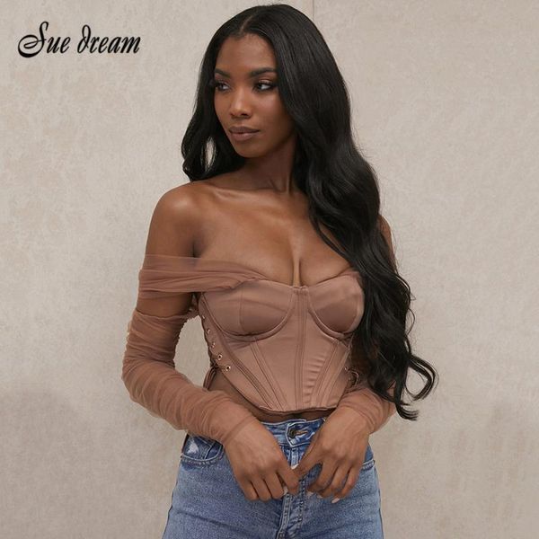women's tanks & camis 2021 strapless elegant corset mesh butterfly sleeve retro satin shirt hook chic, White
women's tanks & camis 2021 strapless elegant corset mesh butterfly sleeve retro satin shirt hook chic, White