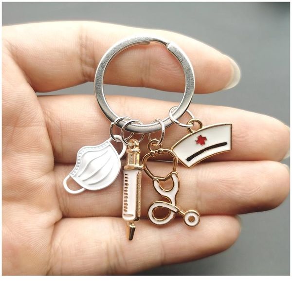 new design keychain doctor medical tool stethoscope syringe mask key ring nurse medical student gift keychain qylqsa
new design keychain doctor medical tool stethoscope syringe mask key ring nurse medical student gift keychain qylqsa