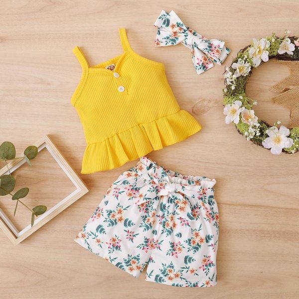 newborn baby girl clothes infant baby girls solid suspender +floral printed shorts headbands outfits roupa infantil menina, White
newborn baby girl clothes infant baby girls solid suspender +floral printed shorts headbands outfits roupa infantil menina, White