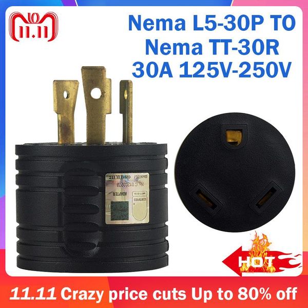 smart power plugs us nema l5--30p to nema-30r anti-drop industrial groungding locking adapter connector converter plug socket cable cord
smart power plugs us nema l5--30p to nema-30r anti-drop industrial groungding locking adapter connector converter plug socket cable cord