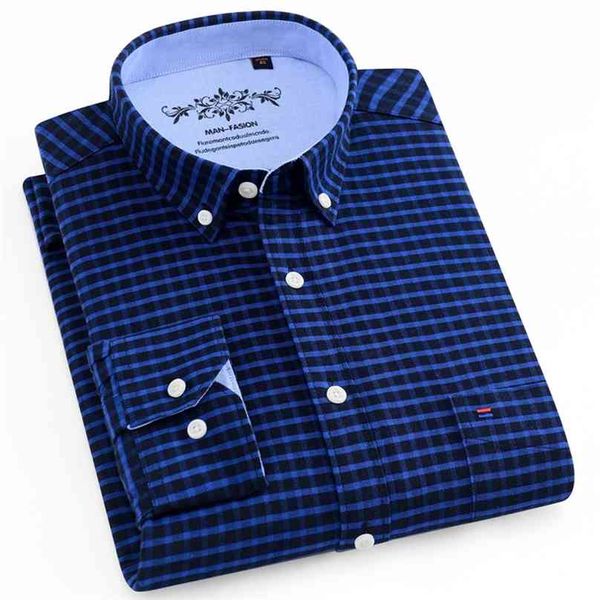 men's checkered button-down long sleeve oxford shirts pocket comfortable regular-fit contrast plaid/striped printed casual shirt 210626, White;black
men's checkered button-down long sleeve oxford shirts pocket comfortable regular-fit contrast plaid/striped printed casual shirt 210626, White;black