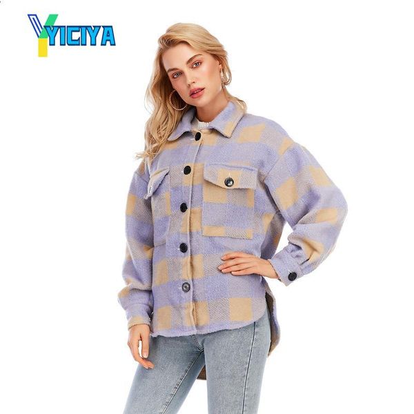 women's jackets yiciya 2021 winter blogger loose long sleeve tweed purple plaid coat varsity jacket bomber oversized y2k, Black;brown
women's jackets yiciya 2021 winter blogger loose long sleeve tweed purple plaid coat varsity jacket bomber oversized y2k, Black;brown