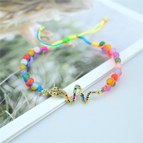 tennis 2021 hand-woven colorful rope ladies fashion zircon bracelet evil eye charm jewelry wholesale, Golden;silver
tennis 2021 hand-woven colorful rope ladies fashion zircon bracelet evil eye charm jewelry wholesale, Golden;silver