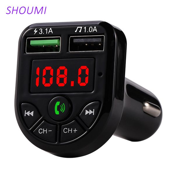 shoumi fm transmitter 4.1a bluetooth car kit dual usb car charger 3.1a 1a 2 port usb mp3 music player for iphone xiaomi samsung
shoumi fm transmitter 4.1a bluetooth car kit dual usb car charger 3.1a 1a 2 port usb mp3 music player for iphone xiaomi samsung