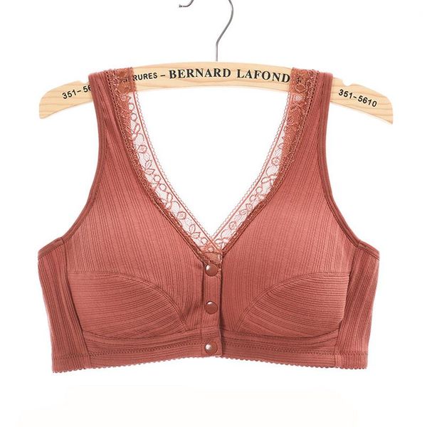 bras plus size front bra wire mother's cotton underwear large bralette 006, Red;black
bras plus size front bra wire mother's cotton underwear large bralette 006, Red;black