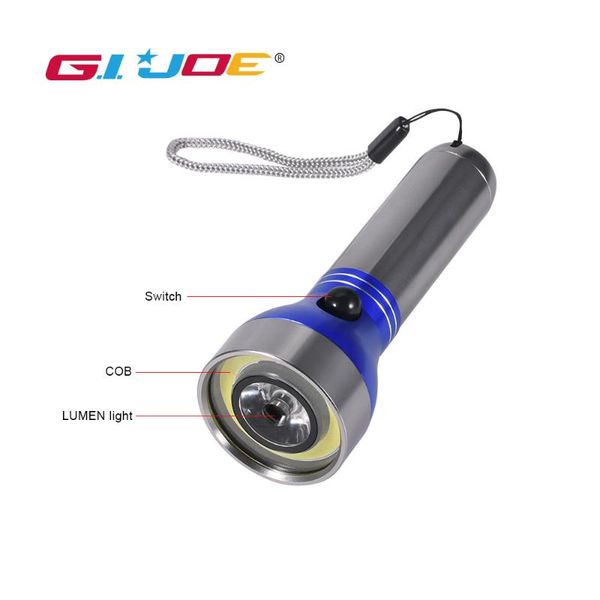 gijoe aluminum alloy led torch cob flashlights by 3* battery waterproof super bright lamp mini emergency light
gijoe aluminum alloy led torch cob flashlights by 3* battery waterproof super bright lamp mini emergency light