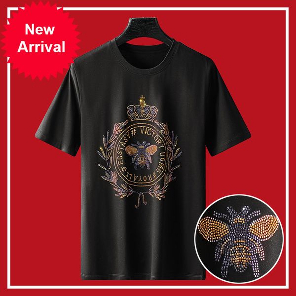 2021 Bee Strass T-shirts Fashion Men Streetwear Mercerized Cotton Short Thin Neck Tshirts Man Shirt 0z47, White;black
2021 Bee Strass T-shirts Fashion Men Streetwear Mercerized Cotton Short Thin Neck Tshirts Man Shirt 0z47, White;black