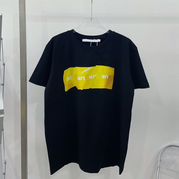 21 spring and summer new wangjia fold color contrast printing simple fashion casual couple short sleeve, White
21 spring and summer new wangjia fold color contrast printing simple fashion casual couple short sleeve, White
